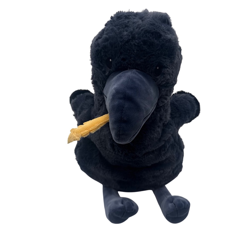 Giggle Scape Crow Raven Plush Navy Blue Fall Halloween Target 12" Bird